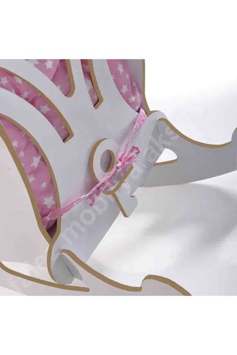 Star Cushioned Rocking Kids Chair - Pink