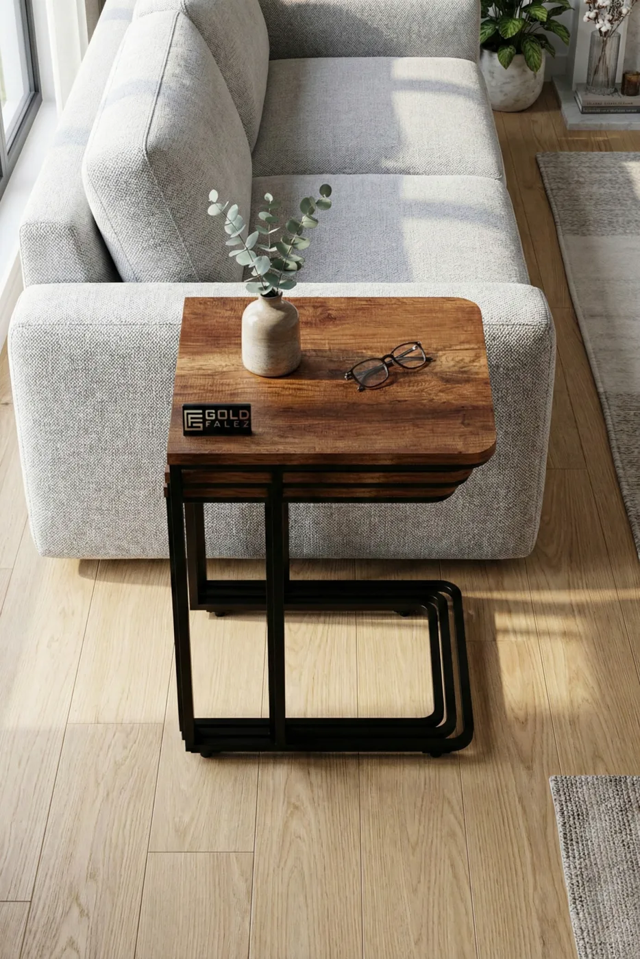 Nesting Table - Oak - Multicolour