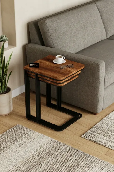 Nesting Table - Oak - Multicolour