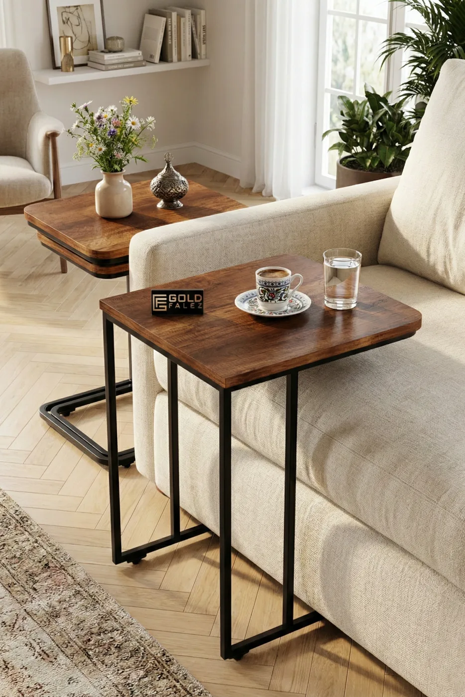 Nesting Table - Oak - Multicolour