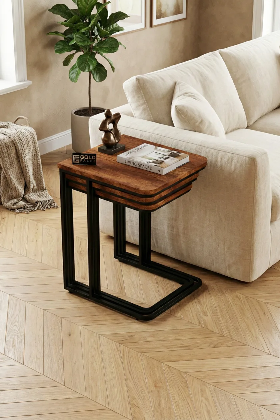 Nesting Table - Oak - Multicolour