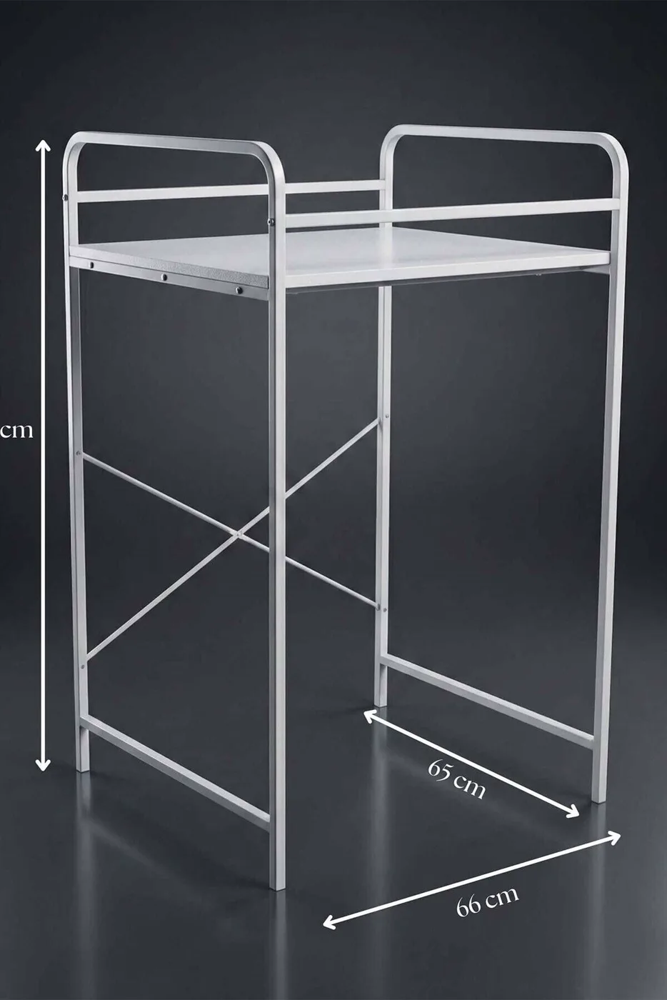 MD Washing Machine Shelf, Metal White 66 cm