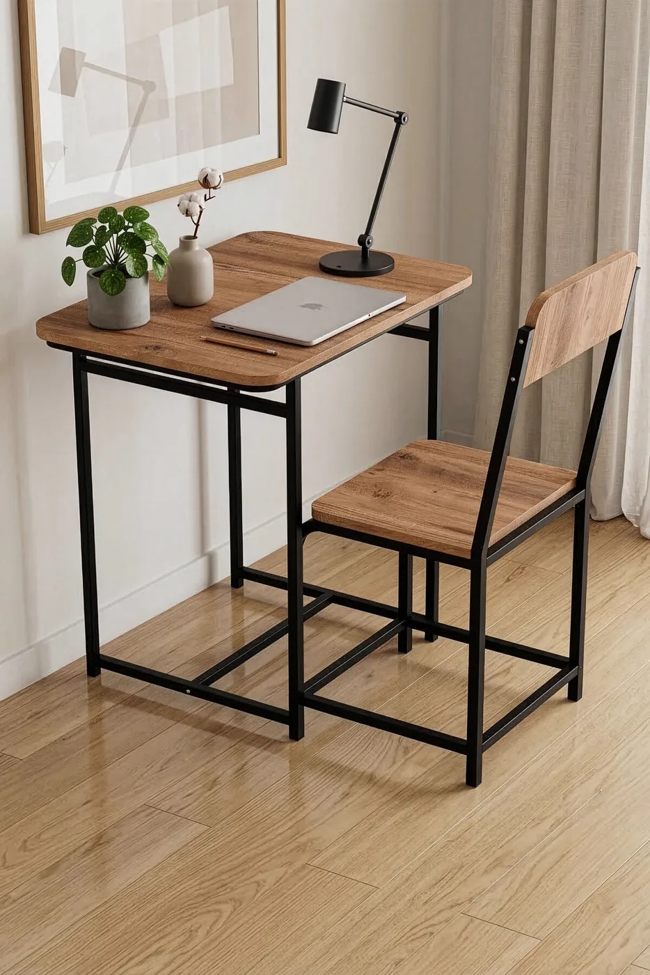 MD Minor Desk, Melamine-Faced Chipboard, Brown 72x52