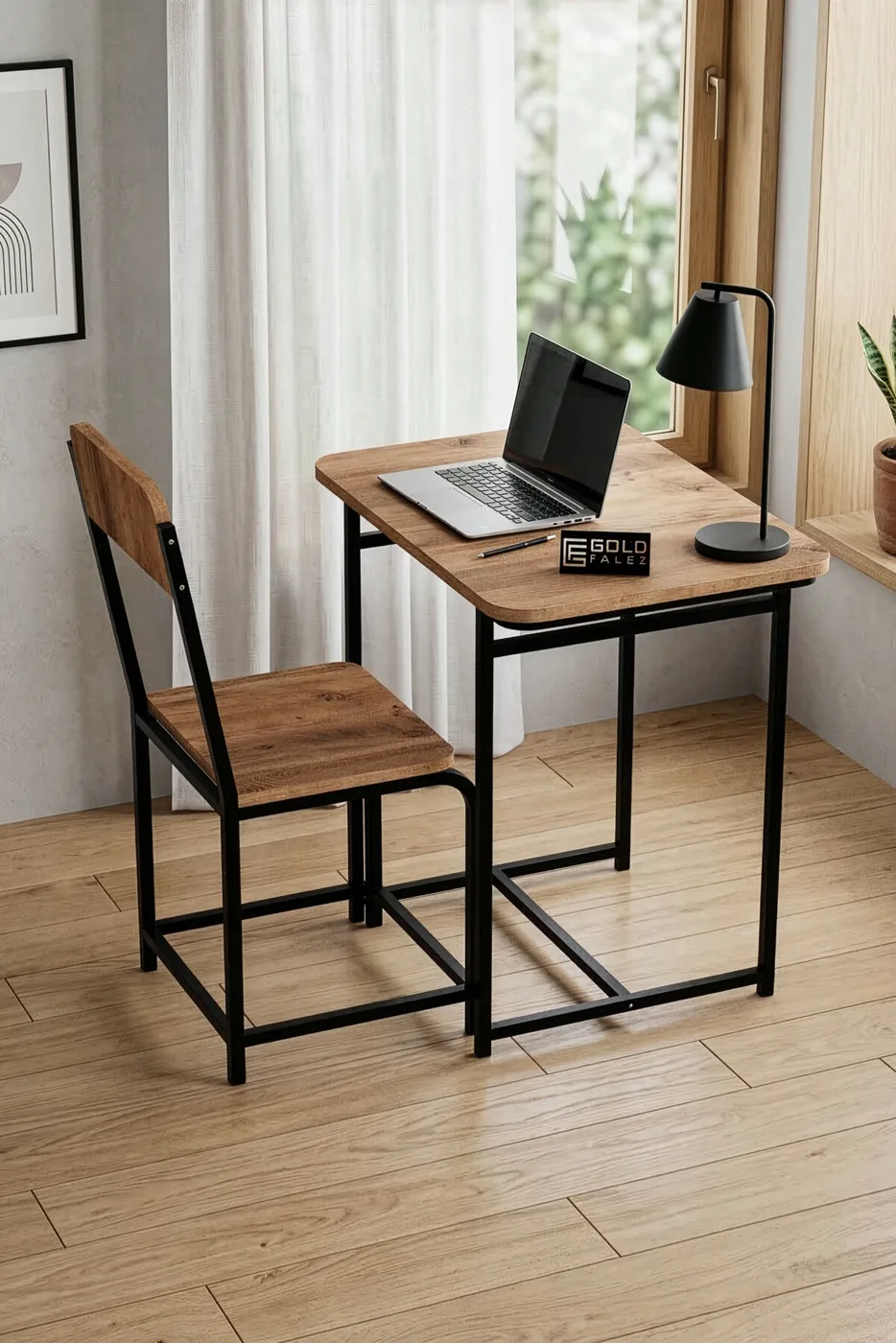 MD Minor Desk, Melamine-Faced Chipboard, Brown 72x52