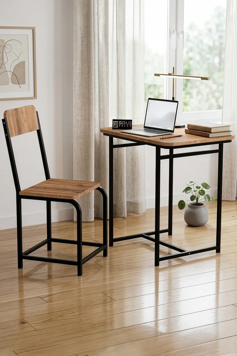 MD Minor Desk, Melamine-Faced Chipboard, Brown 72x52