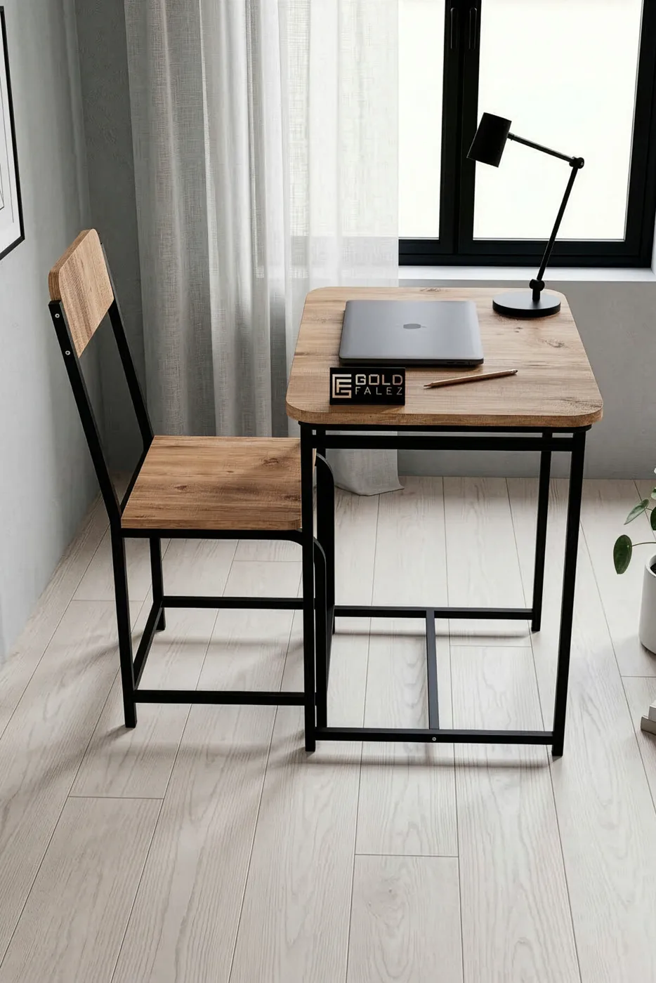 MD Minor Desk, Melamine-Faced Chipboard, Brown 72x52