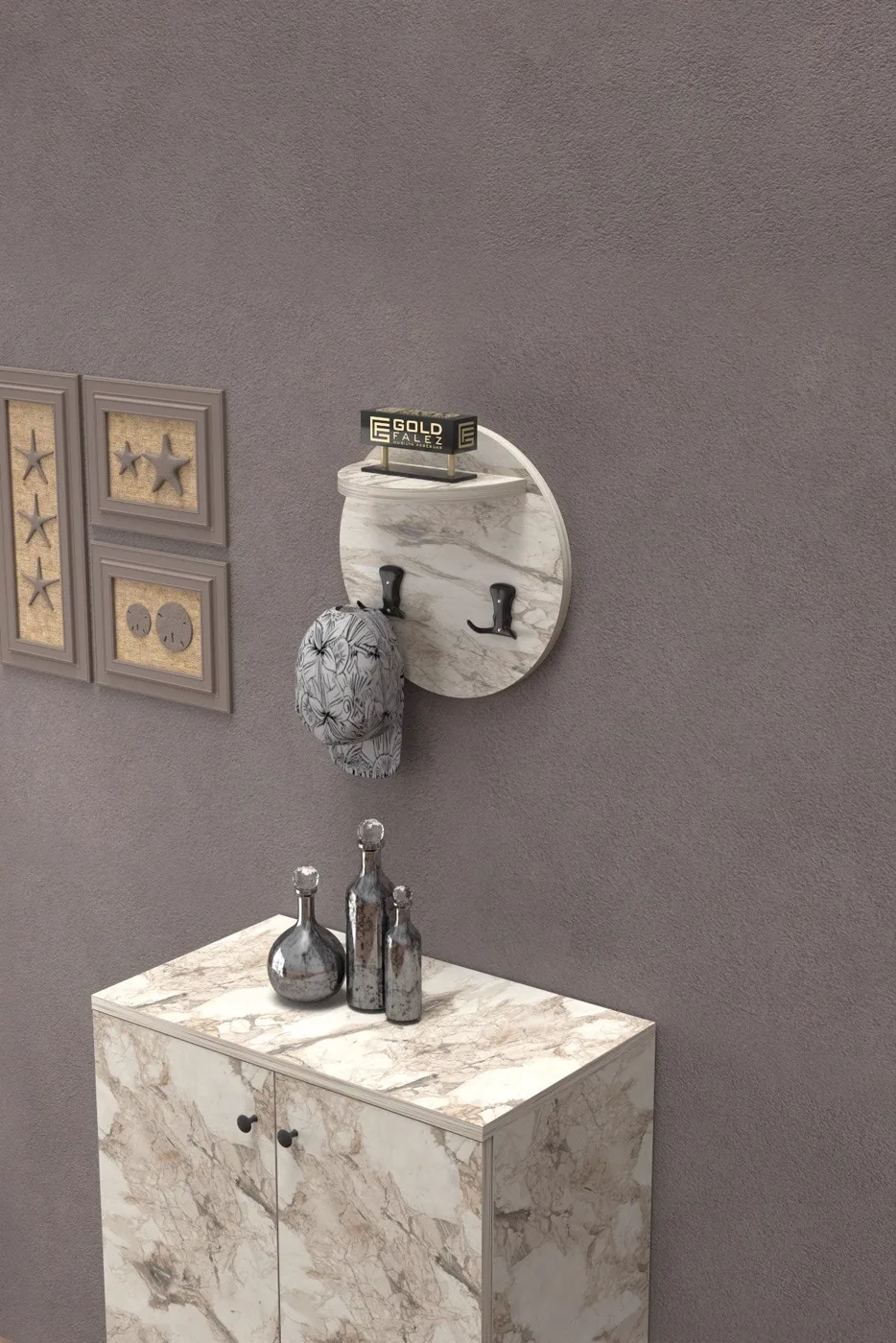 MD Wall Hanger Efes White