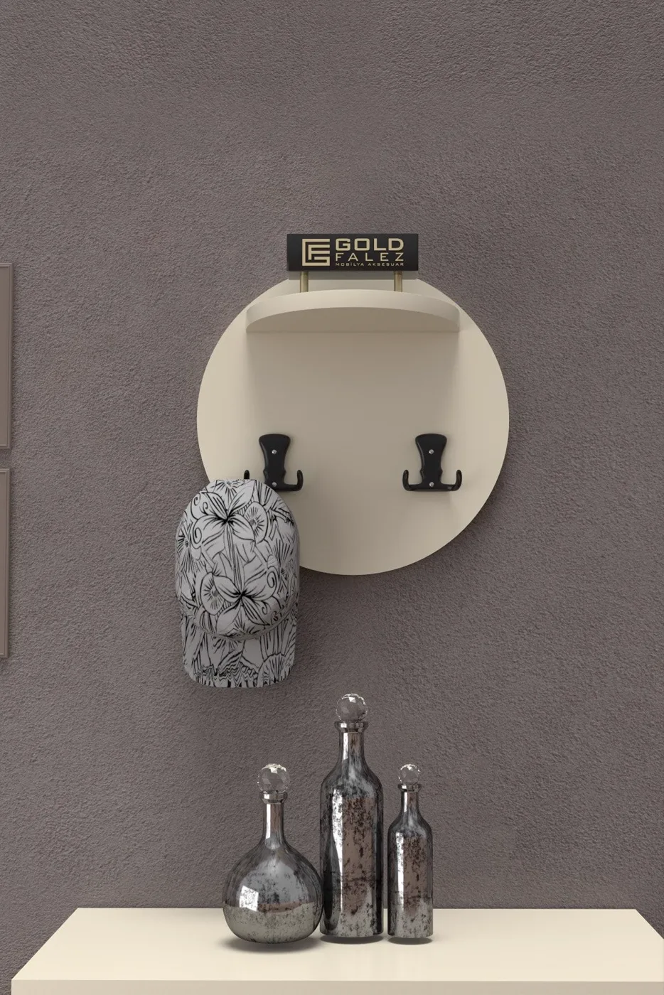 Ilkal Wall Hanger Cream Beige
