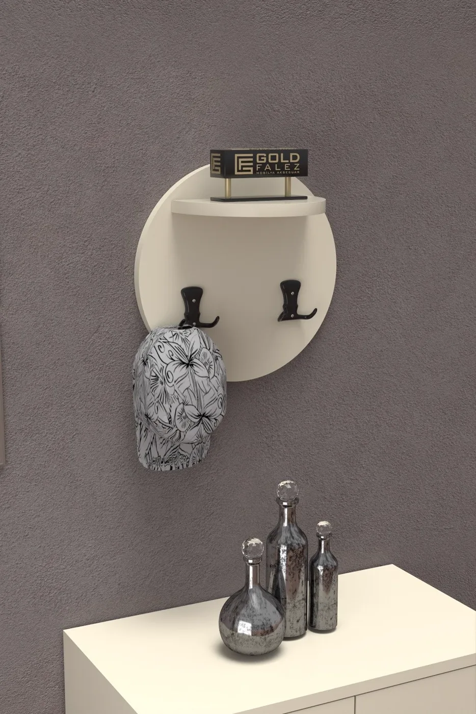 Ilkal Wall Hanger Cream Beige