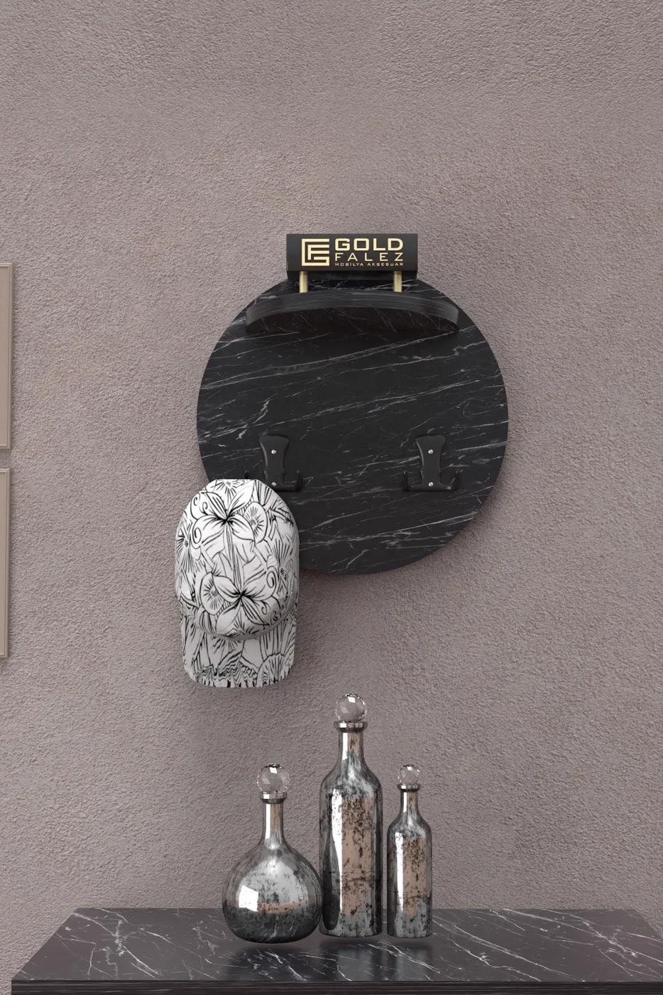 MD Wall Hanger Bendir Black