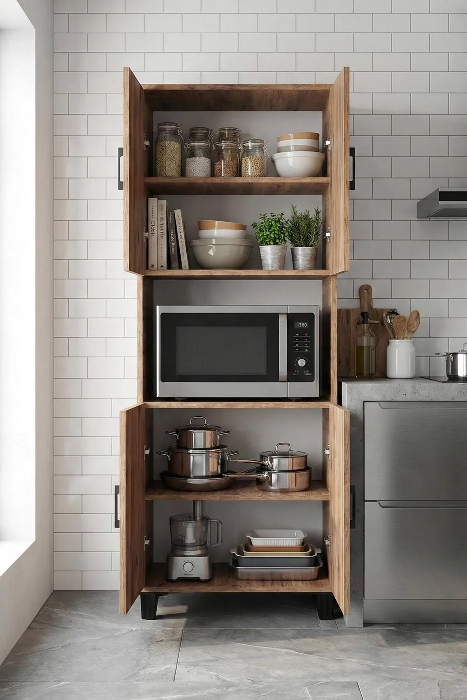 MD Kitchen Cabinet Atlantic Pine 70 cm