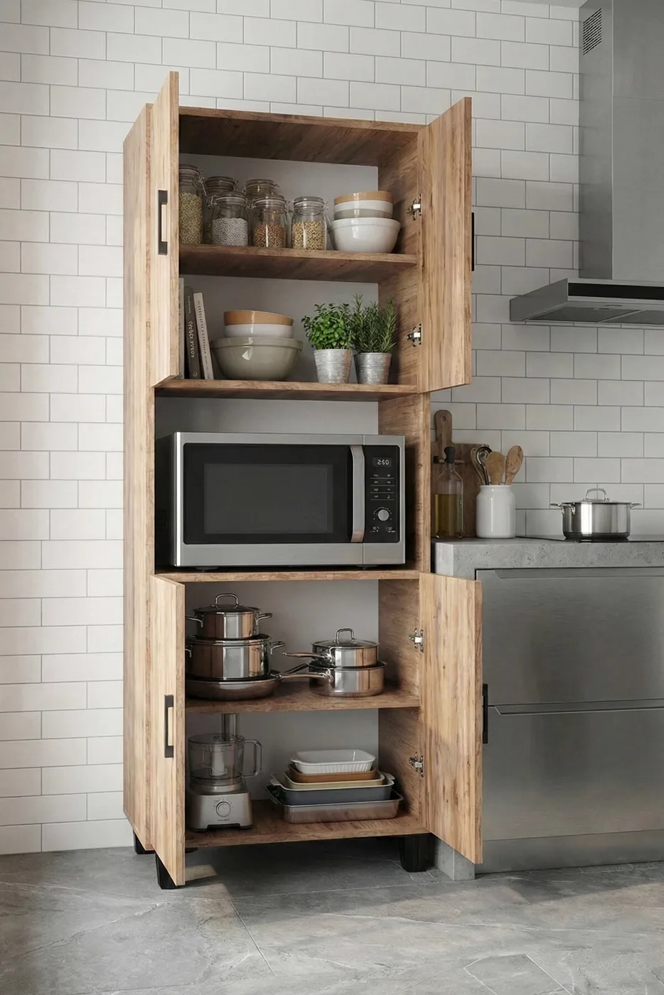 MD Kitchen Cabinet Atlantic Pine 70 cm