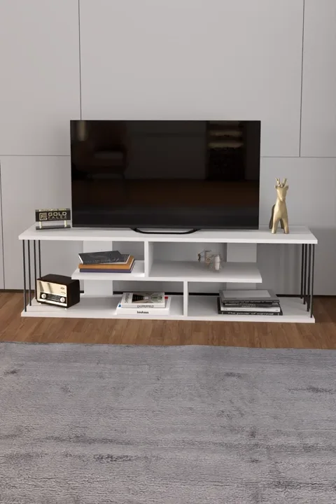 MD Gzd TV Unit White 140 cm