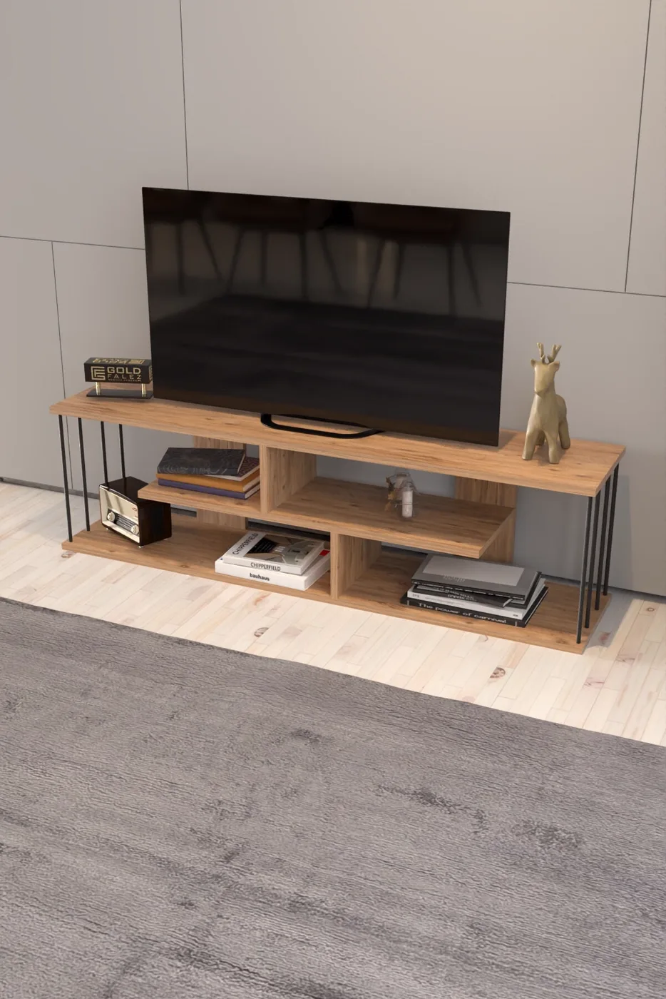 MD Gzd TV Unit Walnut 140 cm
