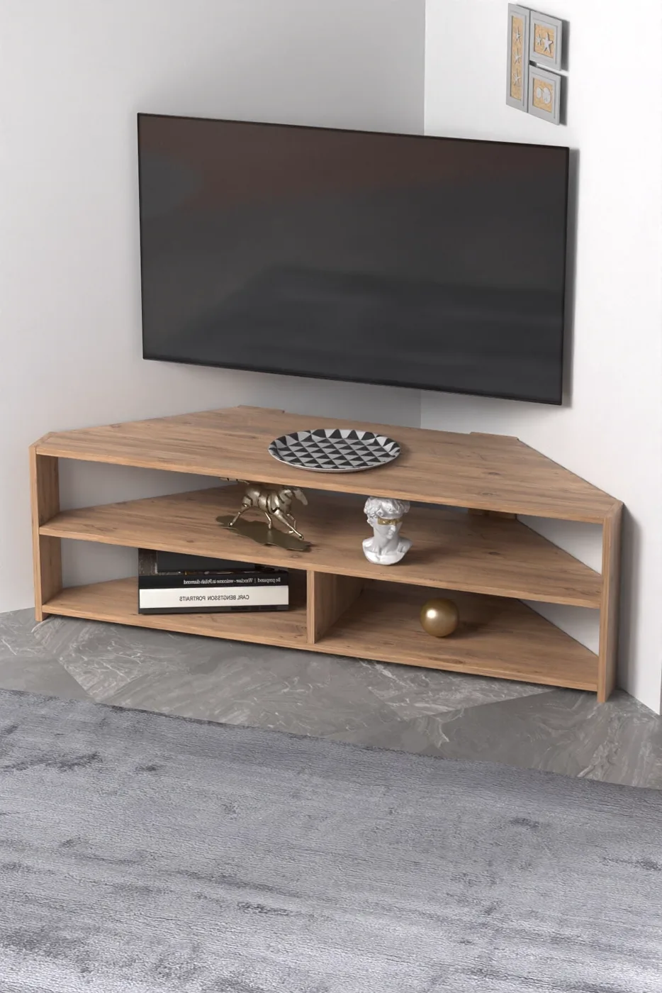 MD Corner TV Unit Coffee 140