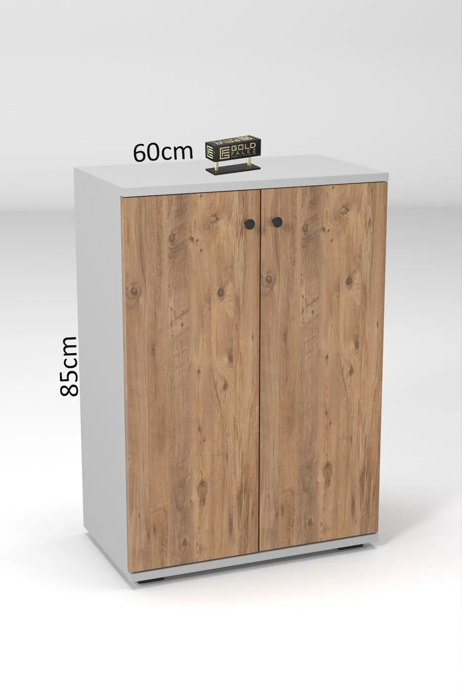 MD Metal Shoe Cabinet Coat Rack Set Pine