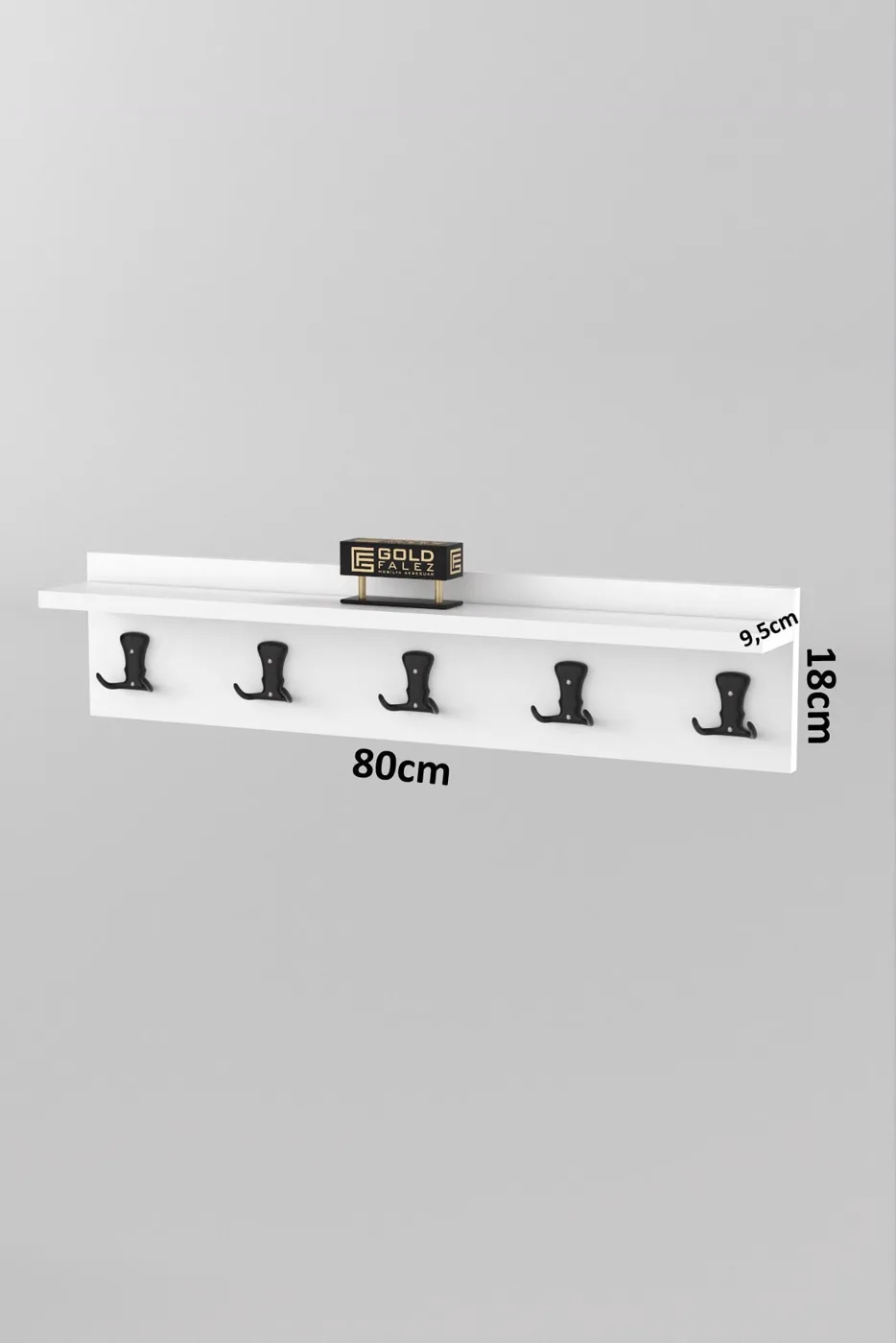 MD Wall Hanger Coat Rack White 80