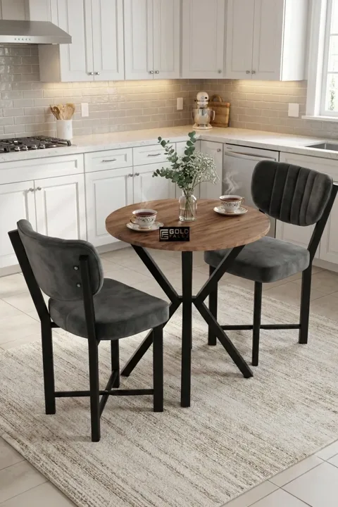 MD Elma Table Set Multi-colour Grey 70 cm