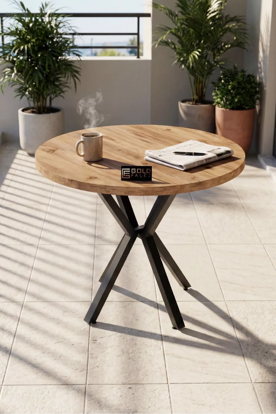MD Teddy Table Set Multi-colour Anthracite 90 cm