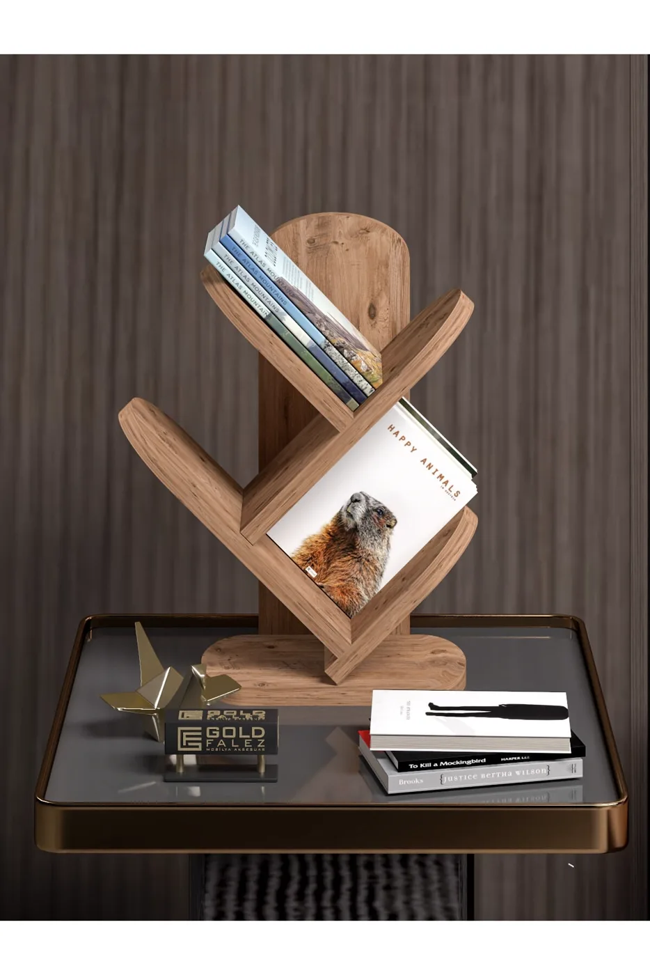 MD Libreria da scrivania marrone