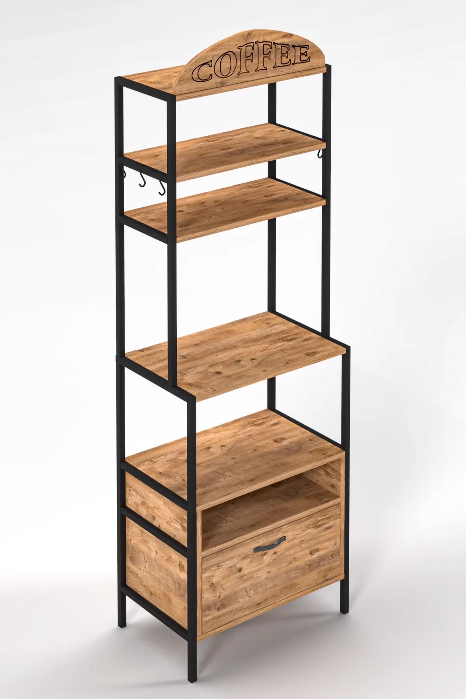 MD Metal Coffee Corner Brown