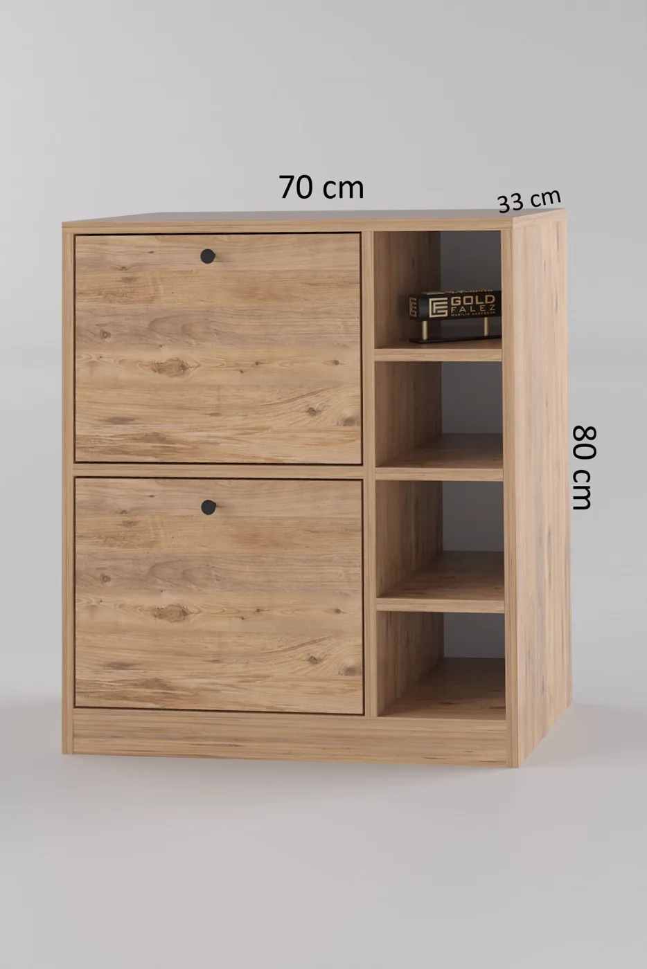 MD Coffee Corner Cabinet Walnut Brown
