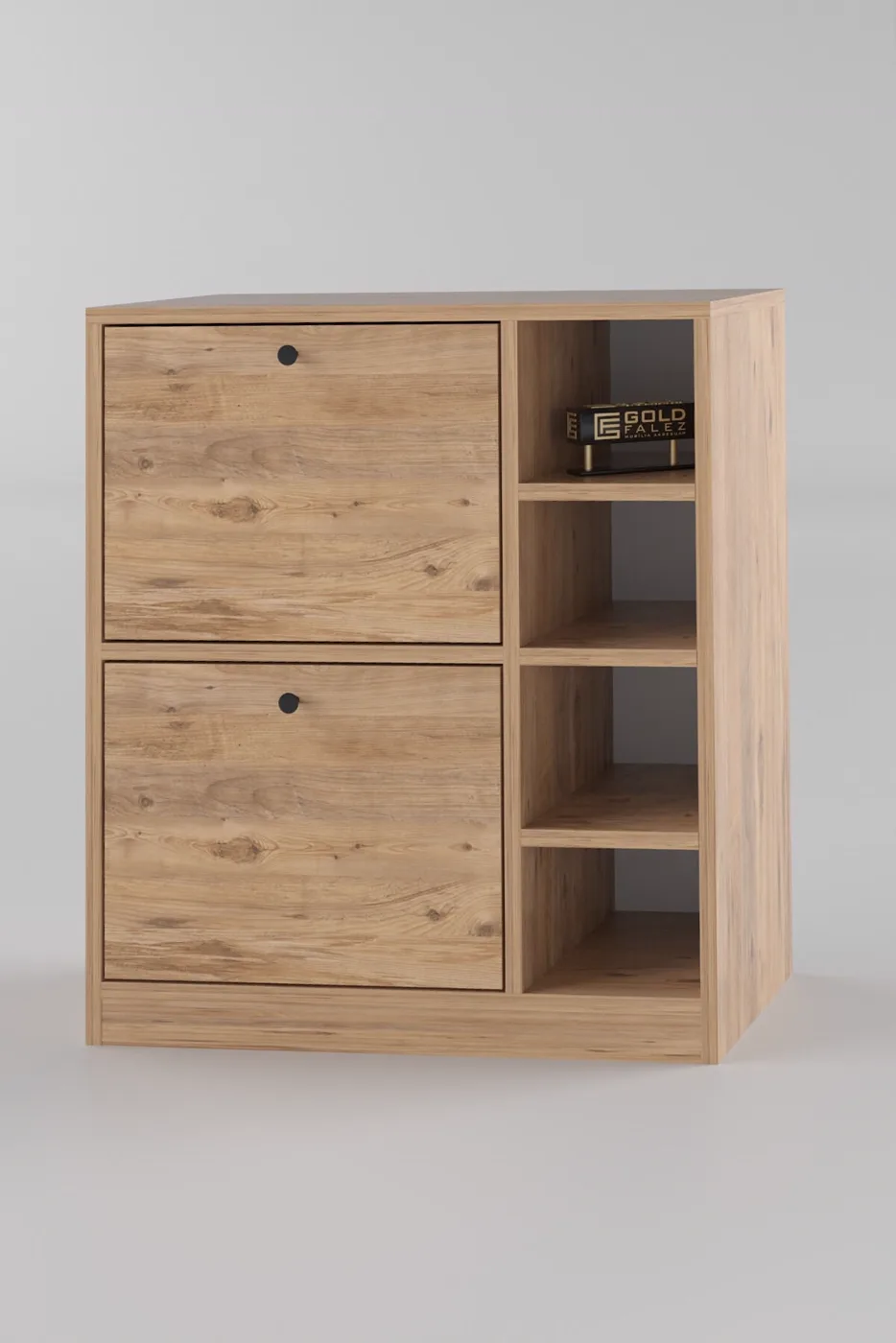 MD Coffee Corner Cabinet Walnut Brown
