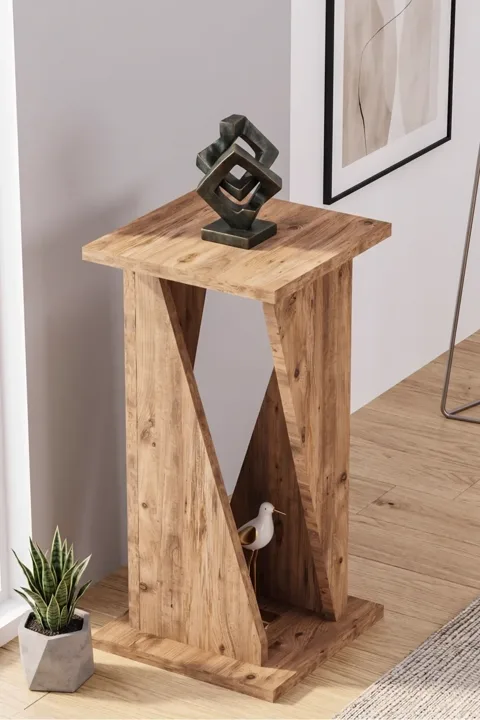 Console Table Modern Decorative Hallway Entrance Corridor Console Side Table 6034 Walnut