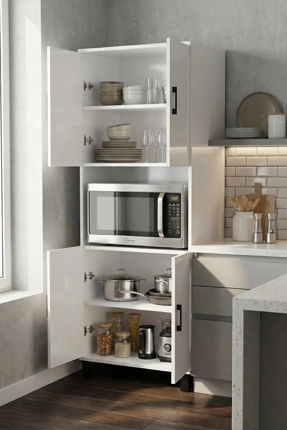 MD Kitchen Cabinet Melamine-faced Chipboard White 70 cm