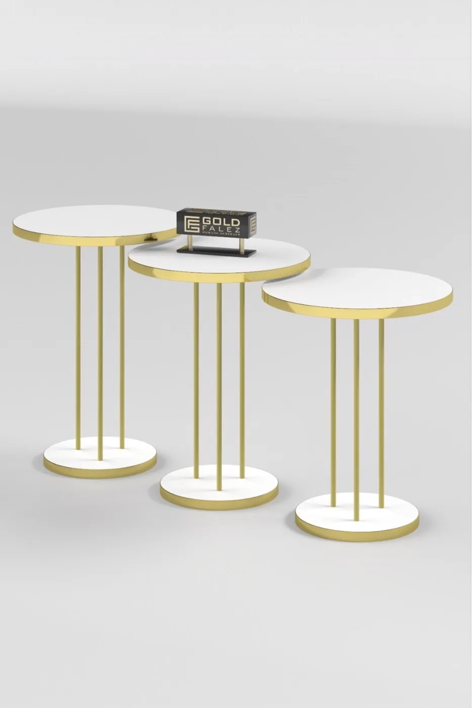 MD Gold Terra Nesting White 3-Piece