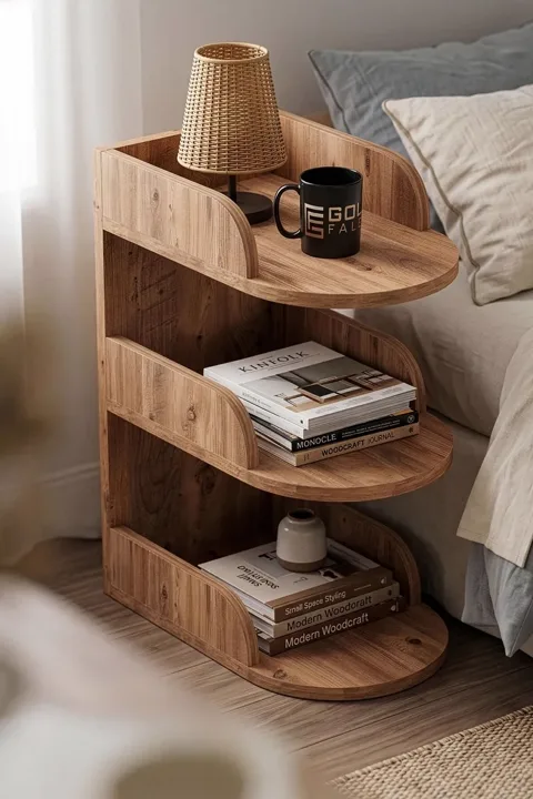 MD Bedside Cabinet Melamine-faced Chipboard Brown 60x28 cm