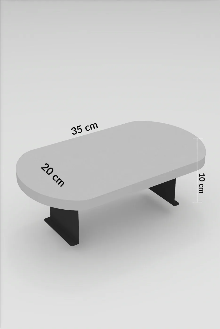 MD Adjustable Side Table Cream Beige