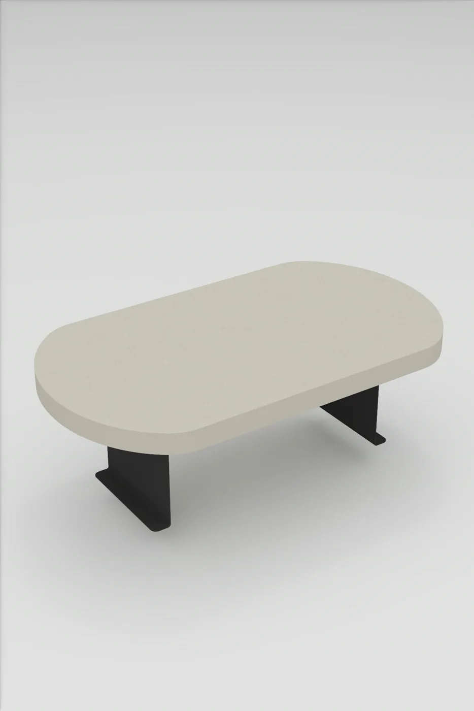 MD Adjustable Side Table Cream Beige