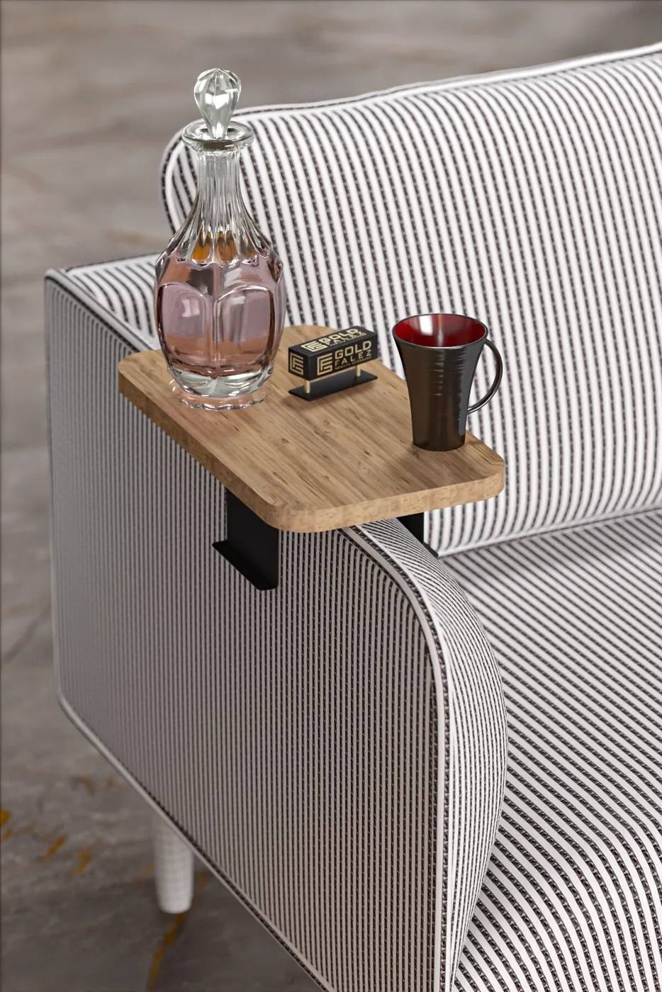 MD C-Table Side Table Pine Coffee