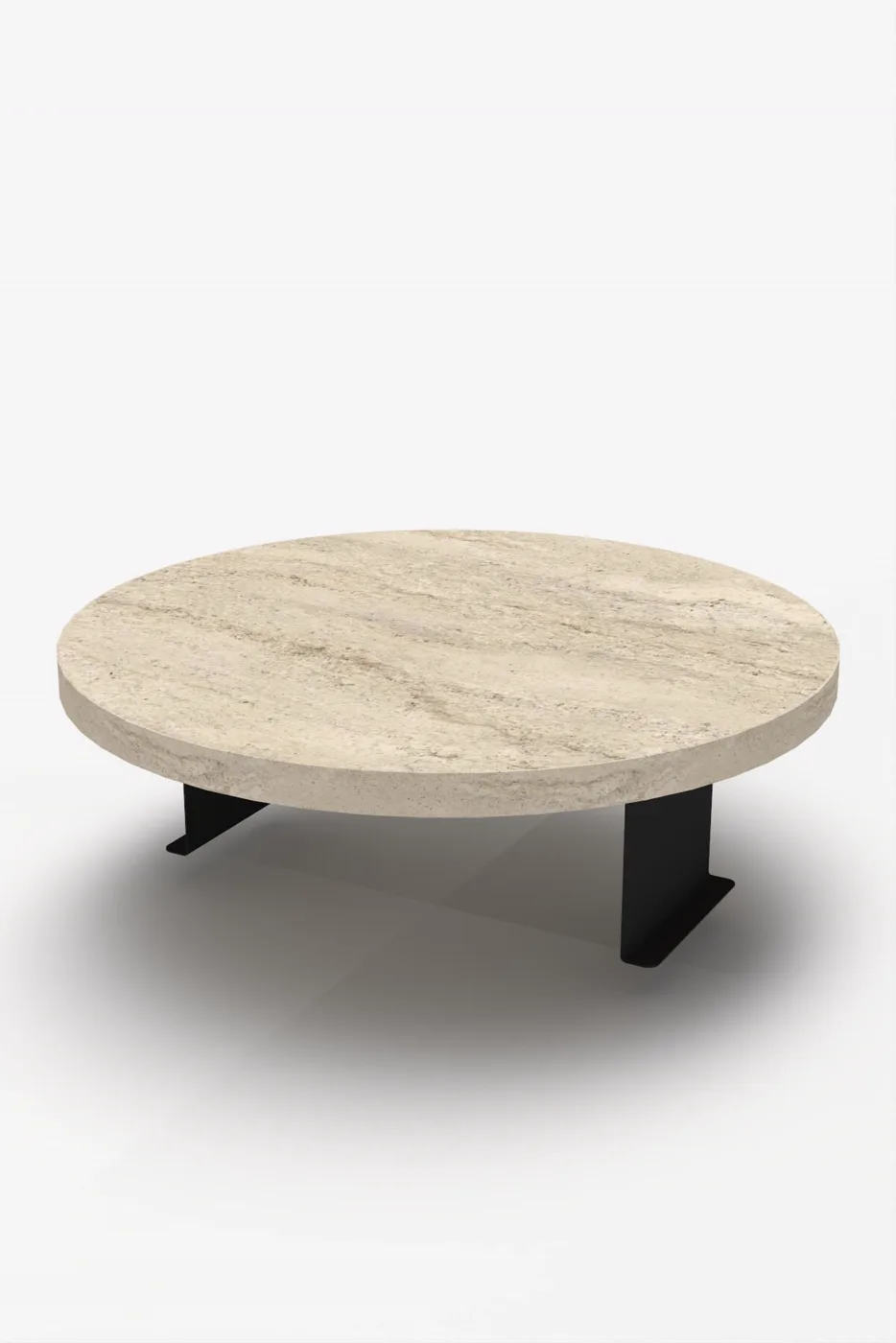 MD Armrest Side Table Ecru 34 cm