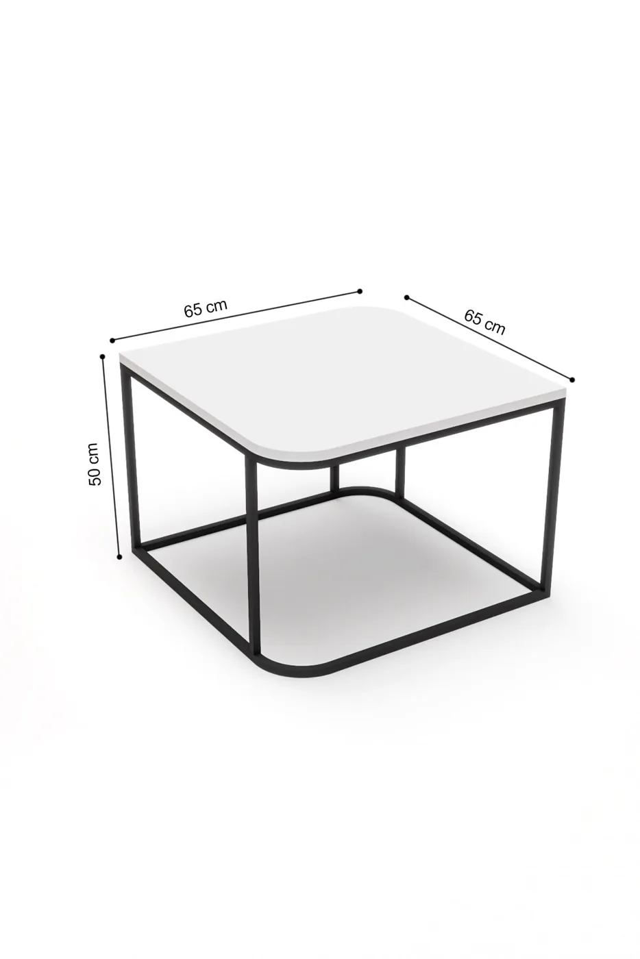 MD Damla Square Coffee Table Brown