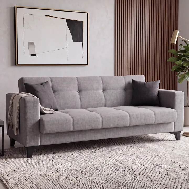 Yes Sofa Bed Light Grey MD001