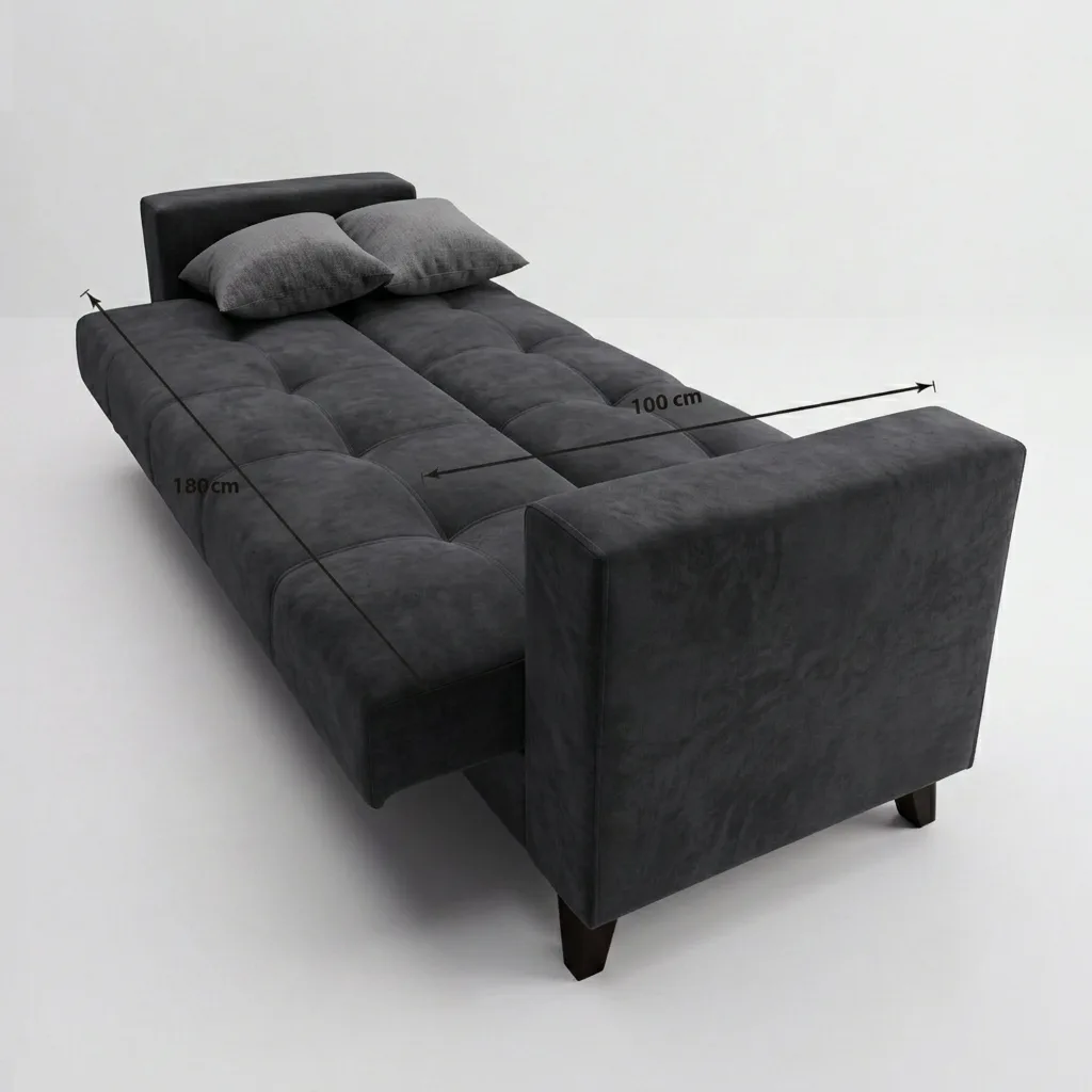 Yes Sofa Bed Anthracite MD002