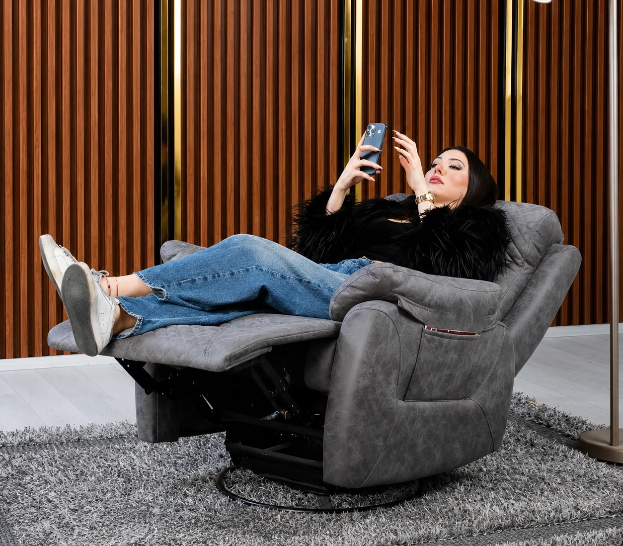 Truva Swivel Electric Recliner TV Armchair