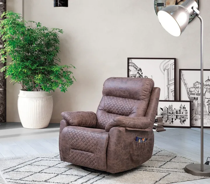 Anemon Swivel Manual Recliner TV Armchair