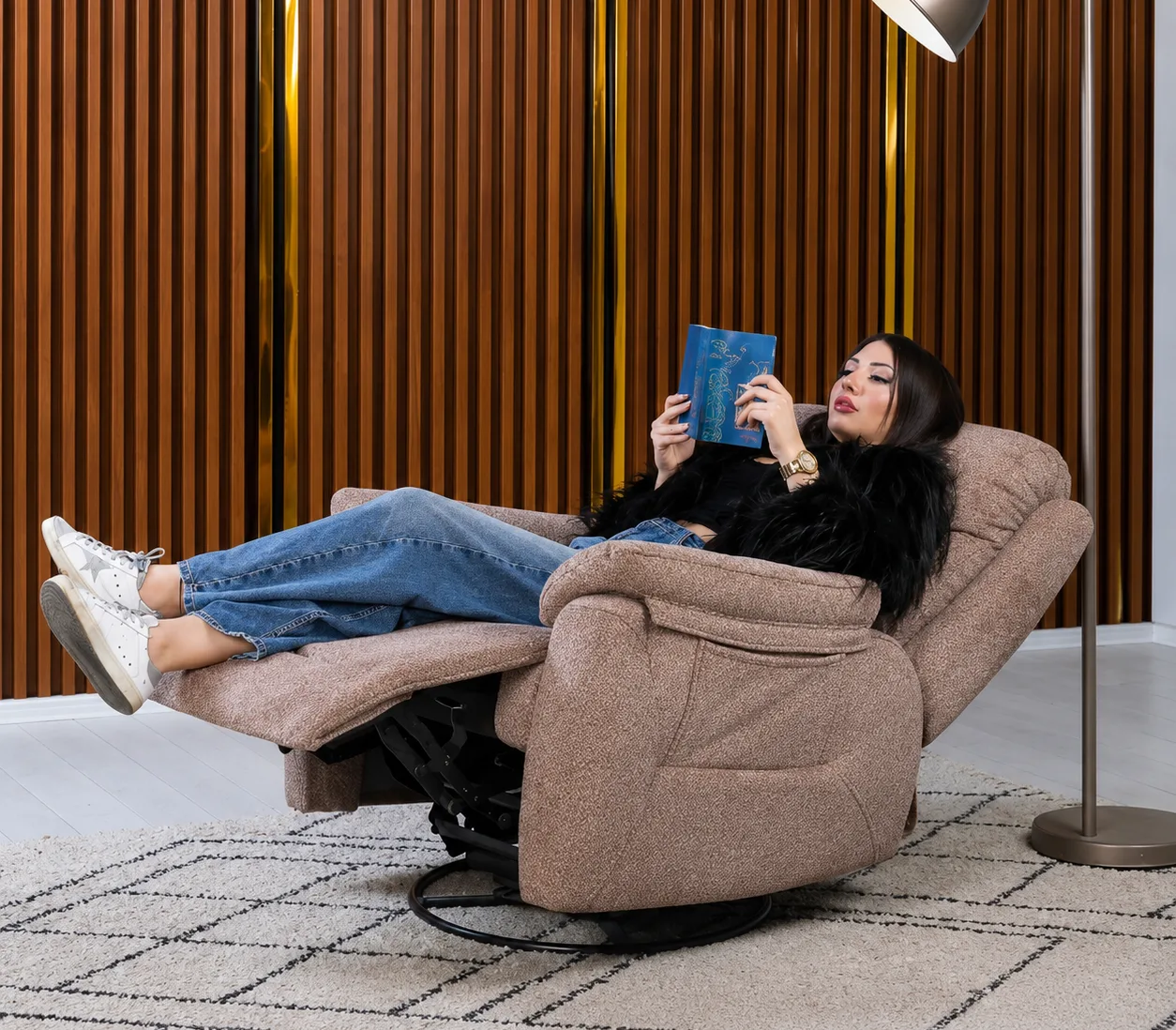 Efes Fixed Electric Recliner TV Armchair