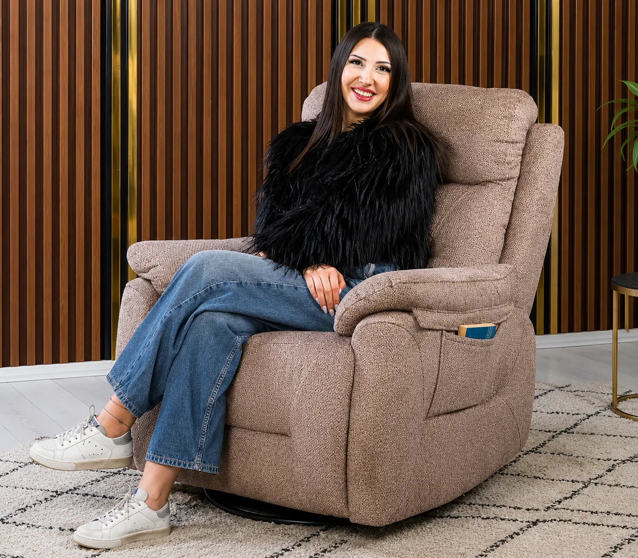 Efes Fixed Electric Recliner TV Armchair