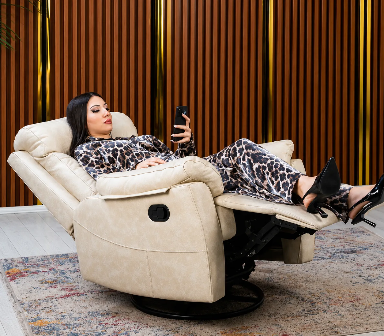 Assos Fixed Manual Recliner Functional TV Armchair