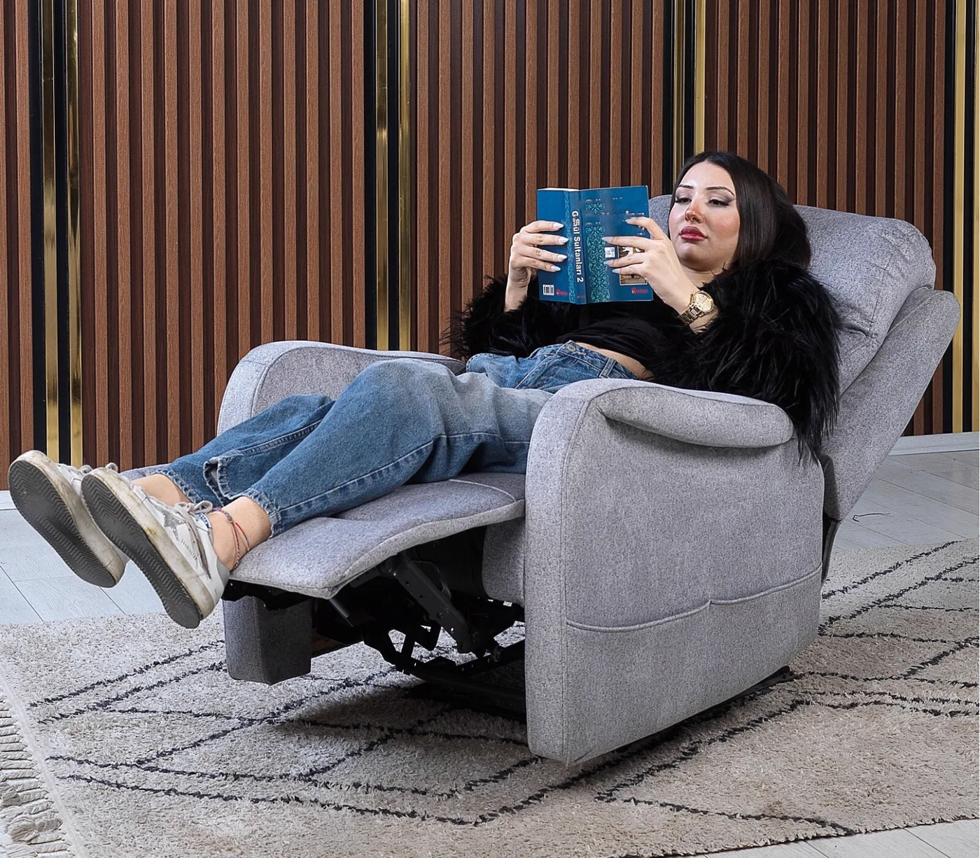 London Swivel Electric Recliner Functional TV Armchair