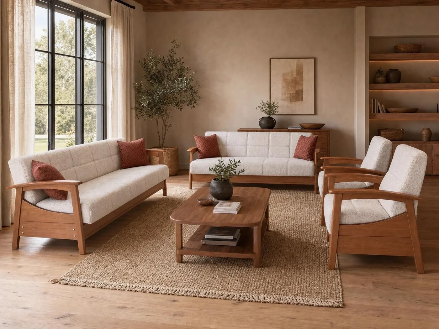 MD Acelya Scandinavian Sofa Set MDN101