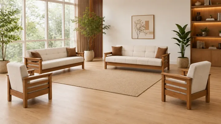 MD Royal Scandinavian Sofa Set MDN106