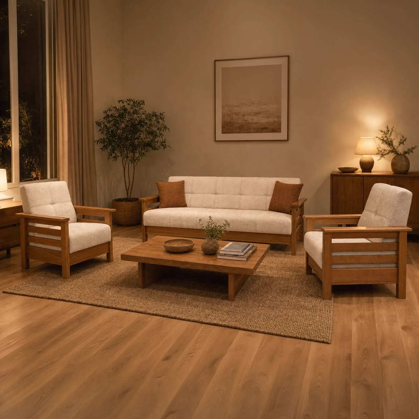MD Royal Scandinavian Sofa Set MDN106