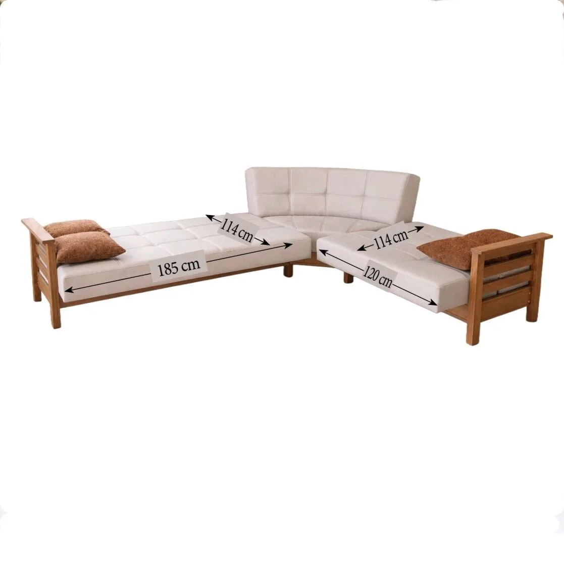 MD Royal Scandinavian Oval Corner Sofa Set MDN104