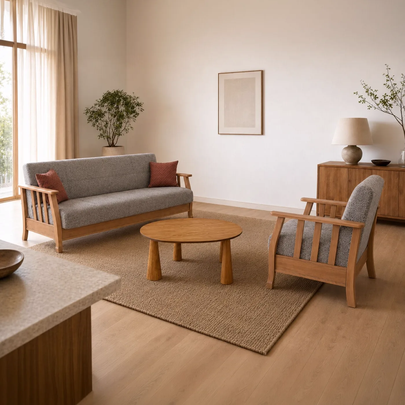 MD Karya Scandinavian Sofa Set MDN105