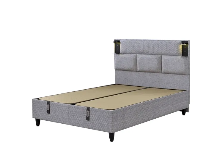 Parma 150x200 Double Divan Base and Headboard Set EY3208